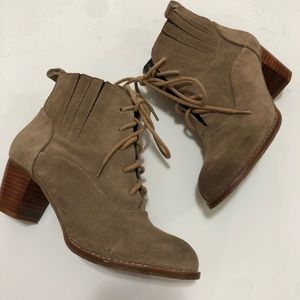 DV Dolce Vita suede lace up booties size 6.5